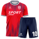 赤 サッカー ユニフォーム